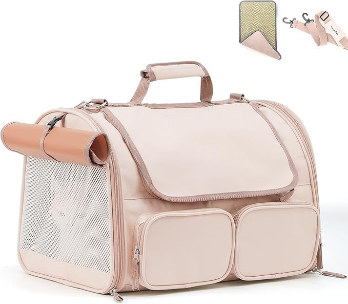 Pet Products Travel Cat Bag Zipper Girls Cute Portable Window Cat Bag Outdoor Breathable Aesthetic Suitcase Transparent Pet Backpack