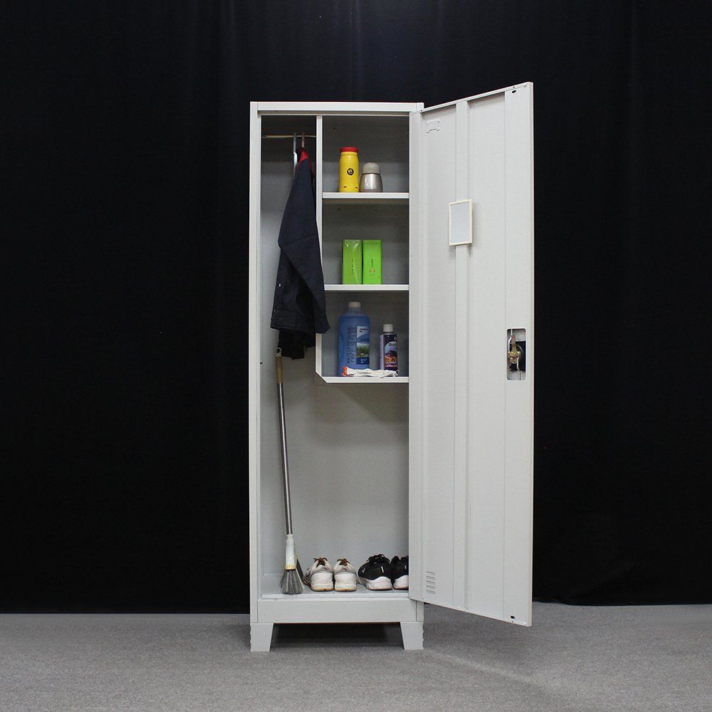 Stainless Steel Cleaning Cabinet Sanitary Ware Lockers Home Office Mop Broom Cleaning Tool Storage Cabinet