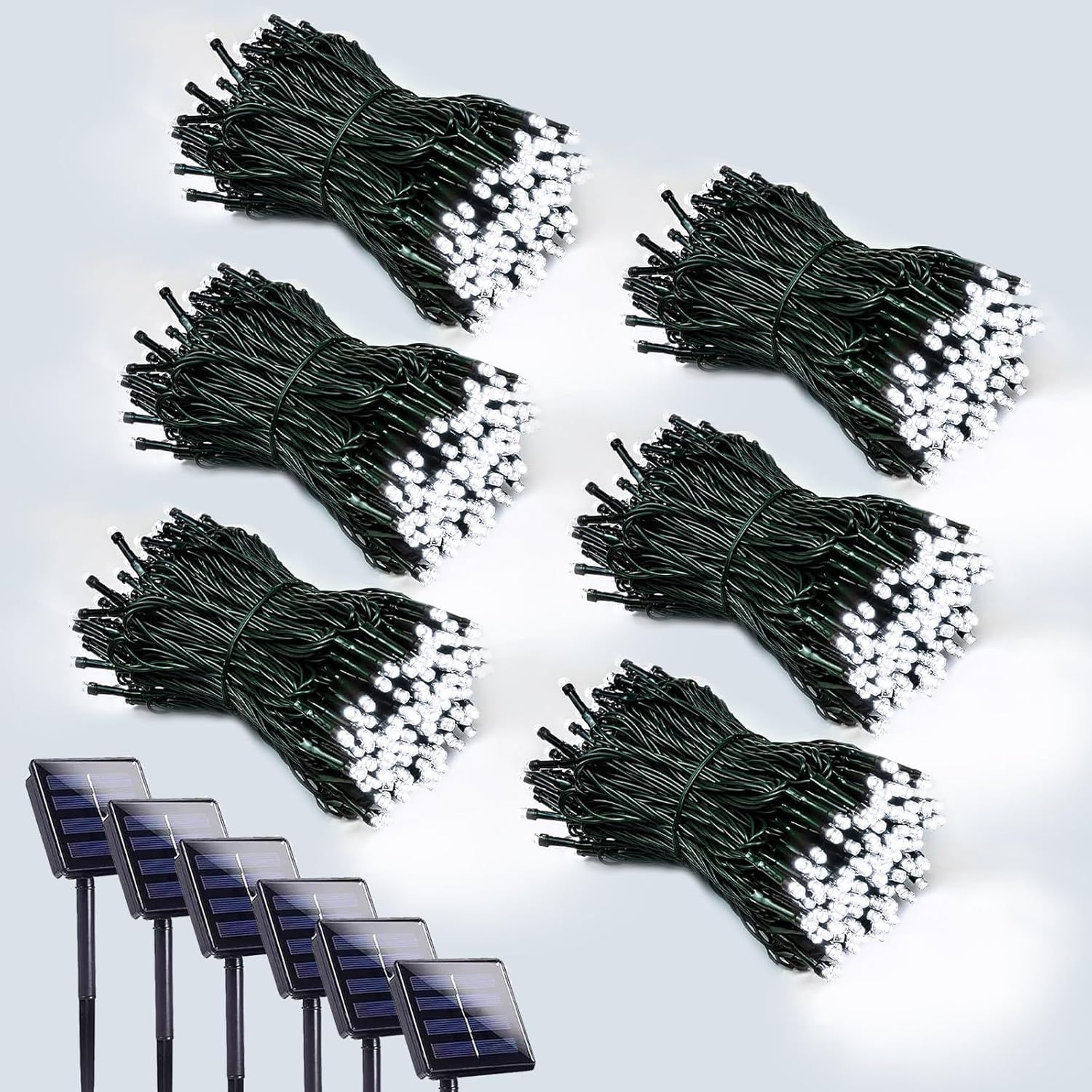 Solar String Lights with Motion Sensor, 50LED for Driveway, Garden Safety Lighting