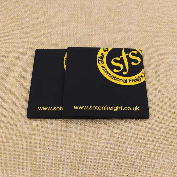 Laser Cutting Square PU Cup Mat Coaster Leather Drink Coasters for Home Decor Kitchen Coaster