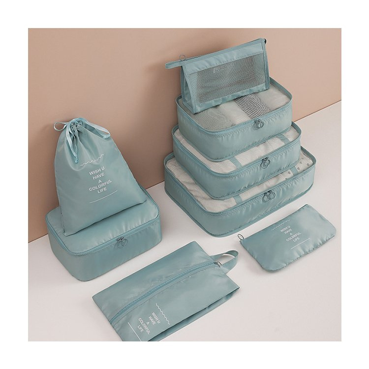 8 PCS Portable Travel Luggage Suitcase Organizer Set Packing Travel Clothes Shoes Bag Travel Packing Organizers