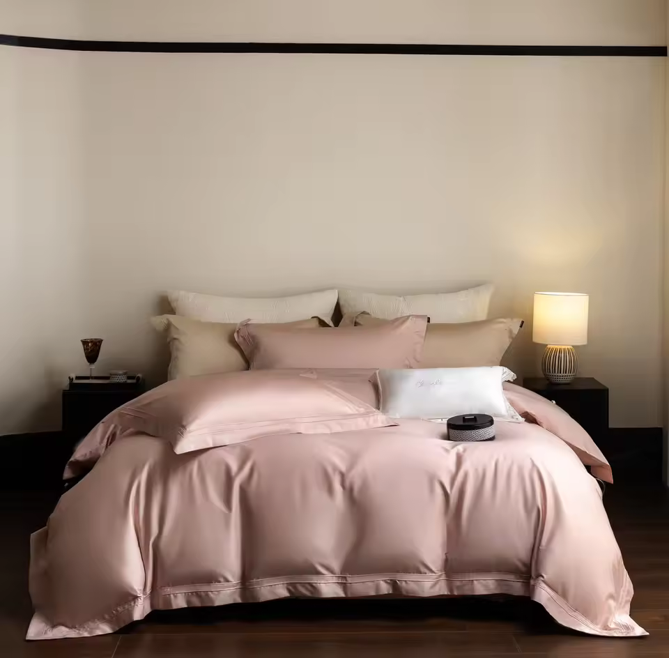 1500t Authentic Egyptian Cotton Luxury Plain Color King Size Duvet Cover Pillow Cases Home Textile Bedding Set Manufacturer