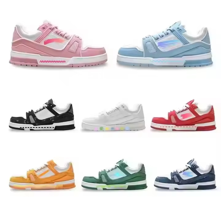 Latest Design Luxury Fashion Women Casual Sport Shoes Classical Genuine Leather Sneakers for Men High Quality