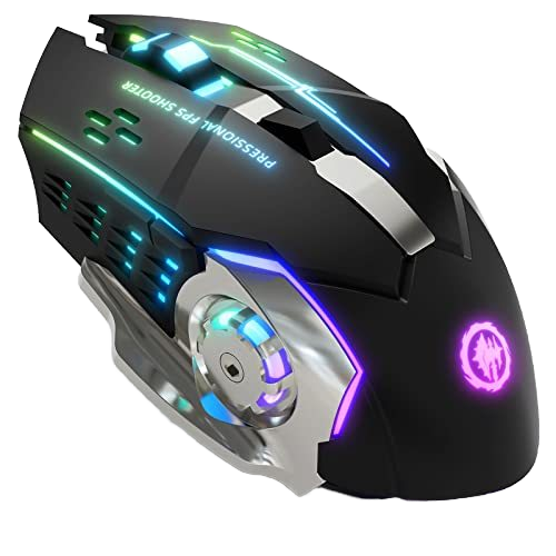 2.4ghz Wireless Optical Gaming Mouse For Pc Latest Home Office Business Led Color Notebook Desktop Computer 1600 Led Color Box
