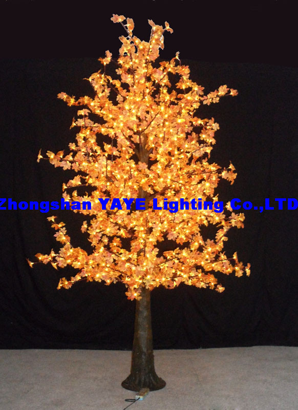 Yaye 2024 Hot Sell CE RoHS Outdoor Waterproof IP65 Lighted LED Maple Tree/Warm White Maple Tree Light with Warranty 2 Years