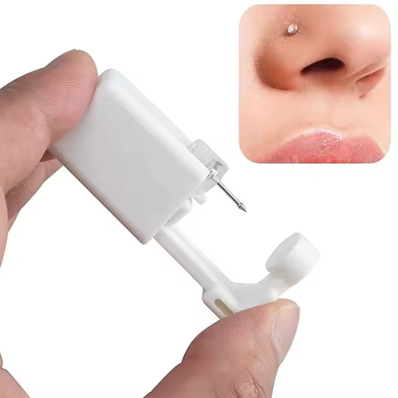 Disposable Stainless Steel Sterilized Nose Piercing Kit for Women Men No Pain Nose Studs Body Piercing