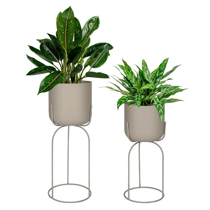 Home Flower Pot Metal Plant Pot Metal Planter Artificial Flower Pot