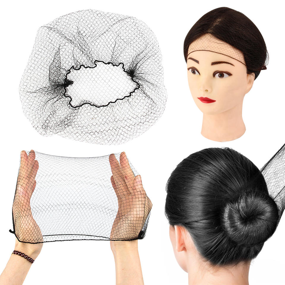 Hair Extension Tool for Wig Nets High Elasticity Hair Net Invisible Wig Cap Finest Nylon Elastic Edge Connected Mesh Cap