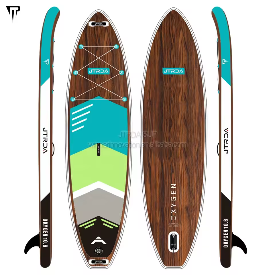 Jtrda 10.6ft Latest Style Customise Oem Odm Sup Surf Board Inflatable Paddle Board Sup For Water Sports