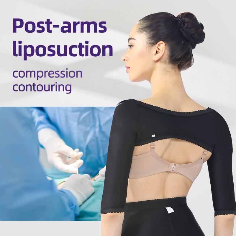 Two-Upper Arm Sleeve Compression Garment Tops High Quality Augmentation Front Fastening Posture Back Shapewear Tank Top Arm Shaper Slimming Corset Tops