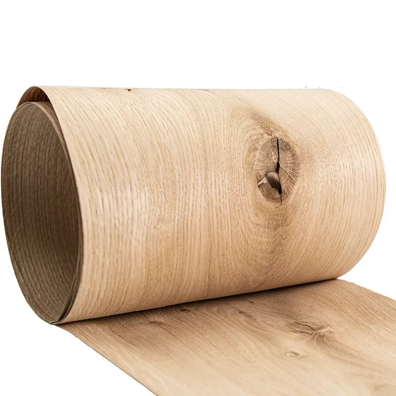 Factory Supply Sliced Natural Wood Veneer Sheet Knotty Oak Rustic Oak Veneer for Furniture