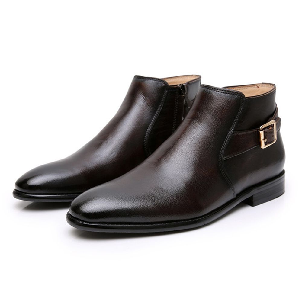 Blue Color Mens Shoes Boots Stivaletto Uomo Chelsea High Quality Cowboy Boots Men