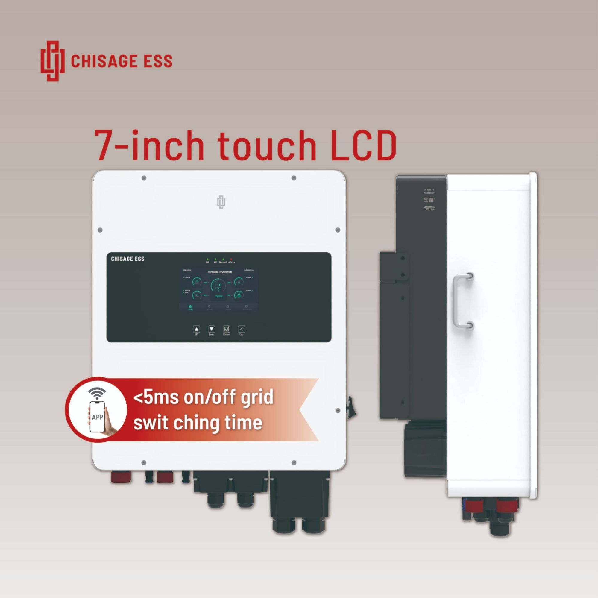 High Efficiency 3 Phase Smart Solar Inverter 8kw 8000watt Photovoltaic Inversor Pure Sine Wave Solar Energy Hybrid Inverter for Home Solar Power System