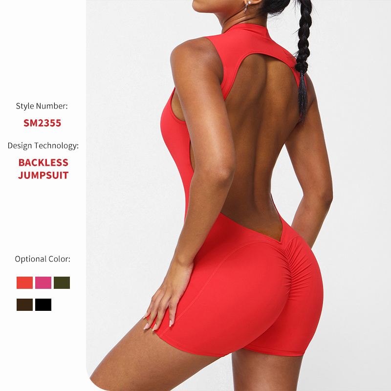 2024 New Design Hot Sale Sexy Activewear Backless Round Collar Sleeveless Breathable High Quality Lightweight Comfortable Shapewear