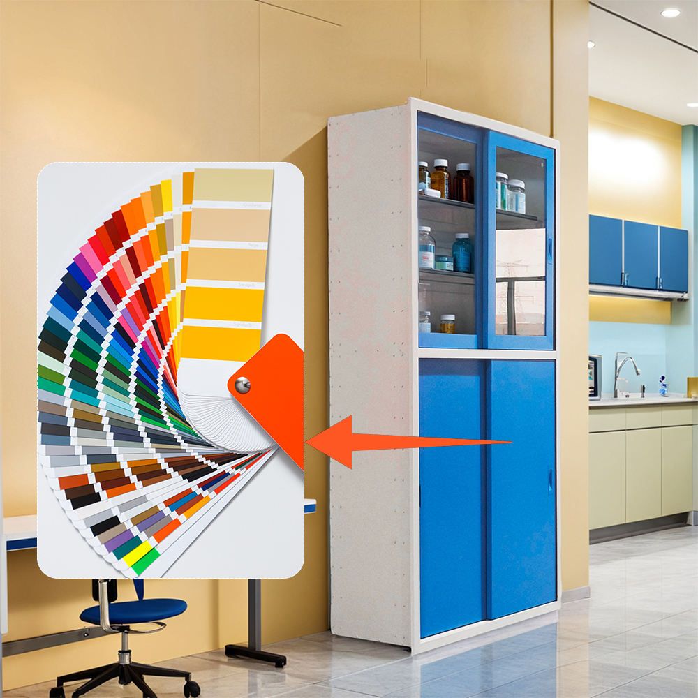 Modern Compact Stainless Steel Storage Cabinet for Hospitals Home Garages Small Workshops