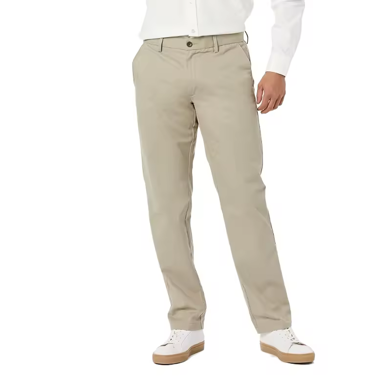 Best Grade Men's 100% Cotton Chino Pant Classic Comfortable Loose Lightweight Design Flat Highly Searched Global Vendor Offering