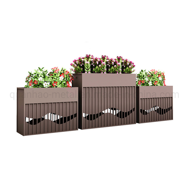 Bespoke Outdoor Decorative Garden Flower Pot Metal Planters