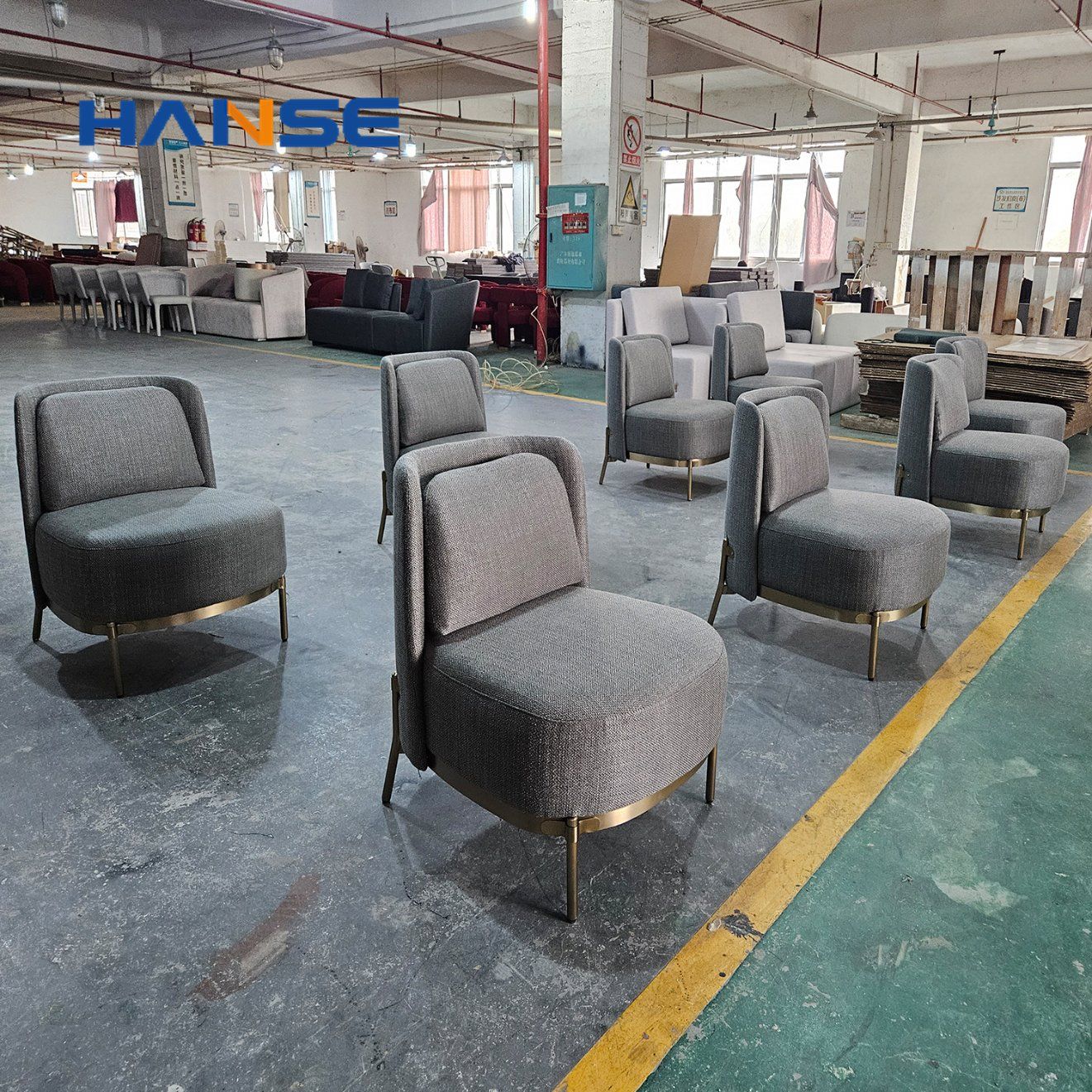 Luxury Cheap Nordic Modern Wholesale Metal Sofa Home Sets Velvet Waiting Lounge Accent Furniture Living Room Chairs