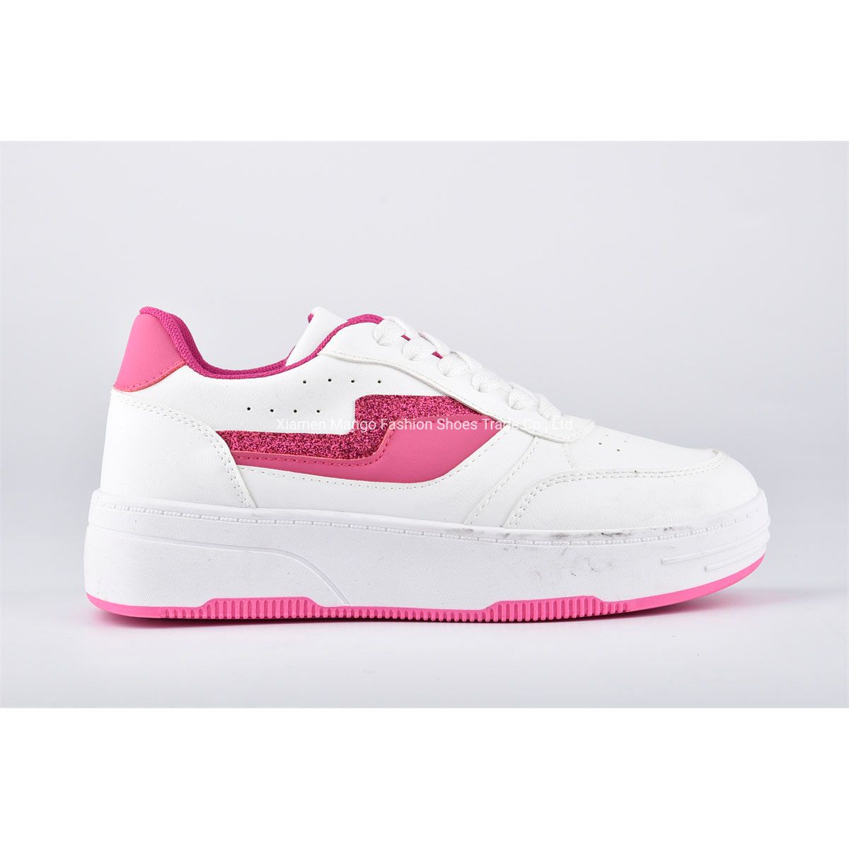 Women Fashion Casual Sneaker OEM Flat Bottom Skate Shoes Lowcut Leisure Walking Shoes Tennis Shoes