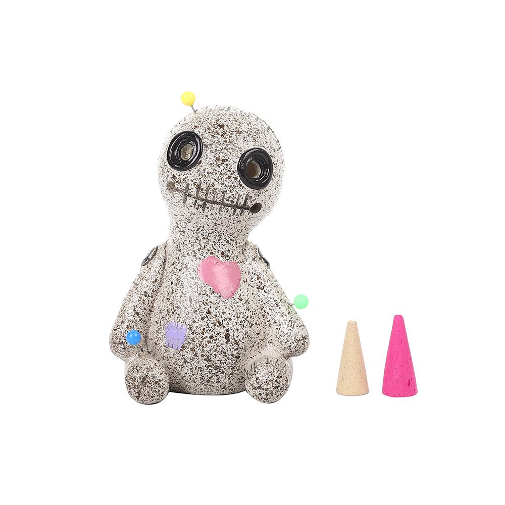 Voodoo Doll Cone Burner - Desktop Resin Ornament, Handmade Craft Incense Burner