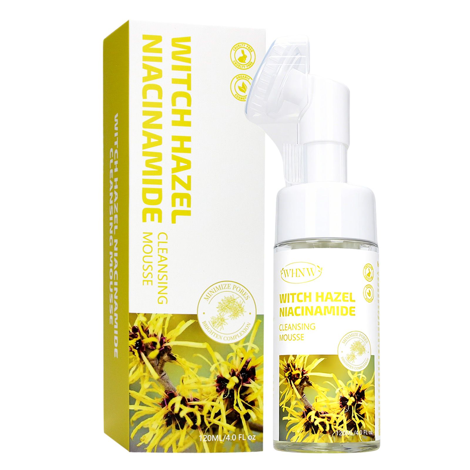 Beauty Cosmetics Redness Relief Oil Control Witch Hazel Niacinamide Cleansing Mousse
