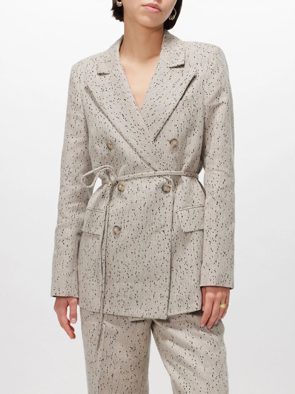 High Quality Chic Style Women Suit Casual Double Breasted Woman Blazer