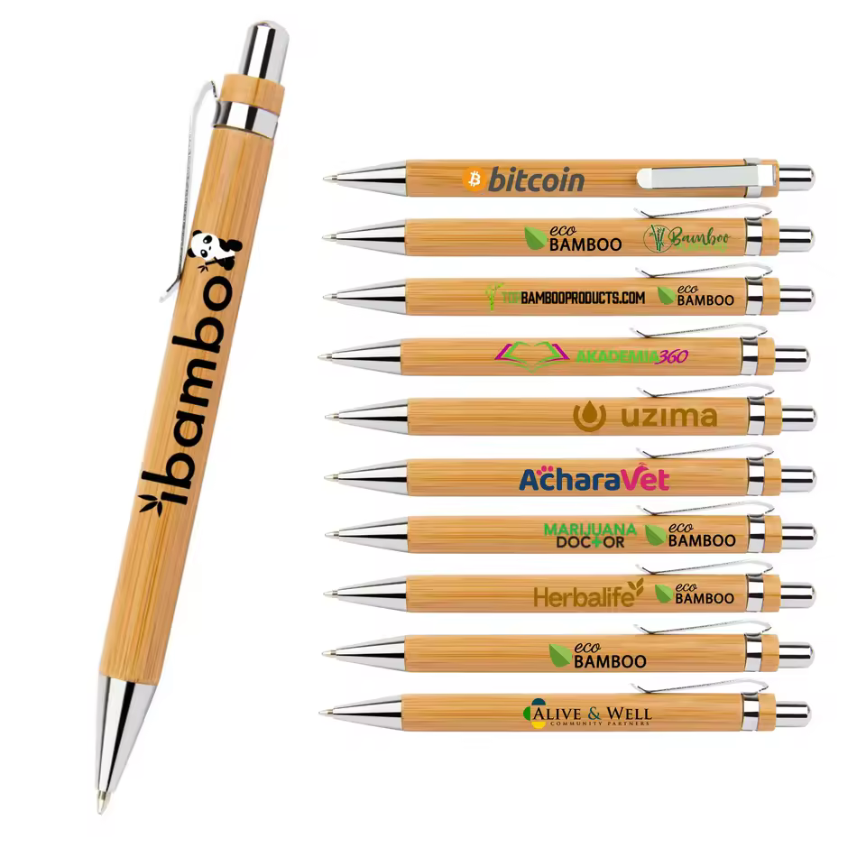 High Quality Bamboo Pen Promotion Gift Bamboo Pen Logo Custom Laser Logo Bamboo Pen