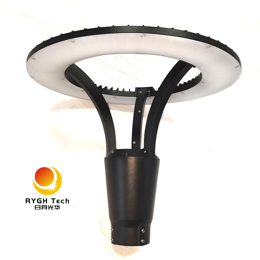 Rygh-Glmx-100W LED Garden Light Landscape Street Lighting Post Top Aluminum