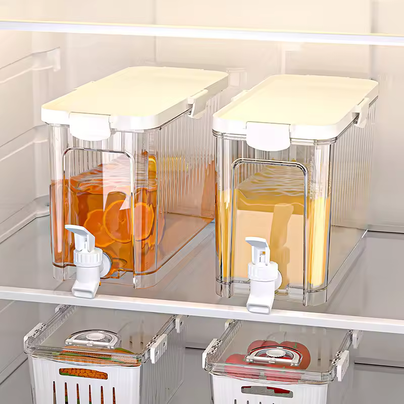 Large 4l Capacities Japanese Plastic Cold Water Kettle For Home Use Refrigerator Party Occasions Juice Fruit Tea Other Beverages