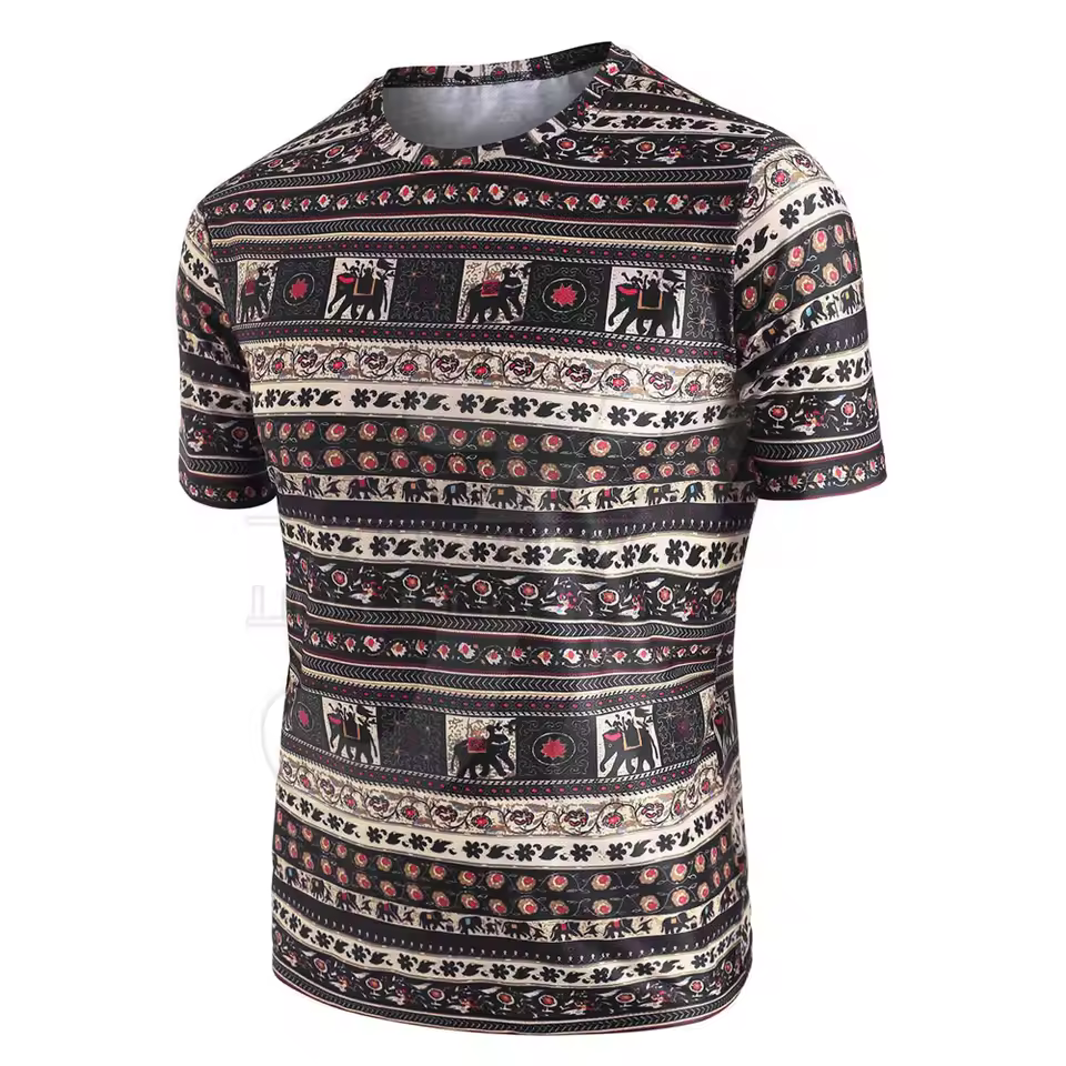 Men's High Quality Sublimation Short Sleeve T-shirt Custom Design Casual Wear Latest Style Regular Fit Made Cotton Breathable