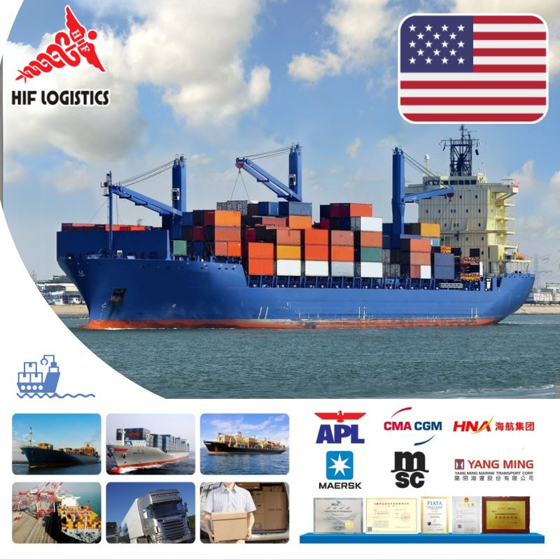 Door to Door Freight Forwarder Shipping Cost China Sea Shipping to USA Professional Shipping Agent by DDU/DDP