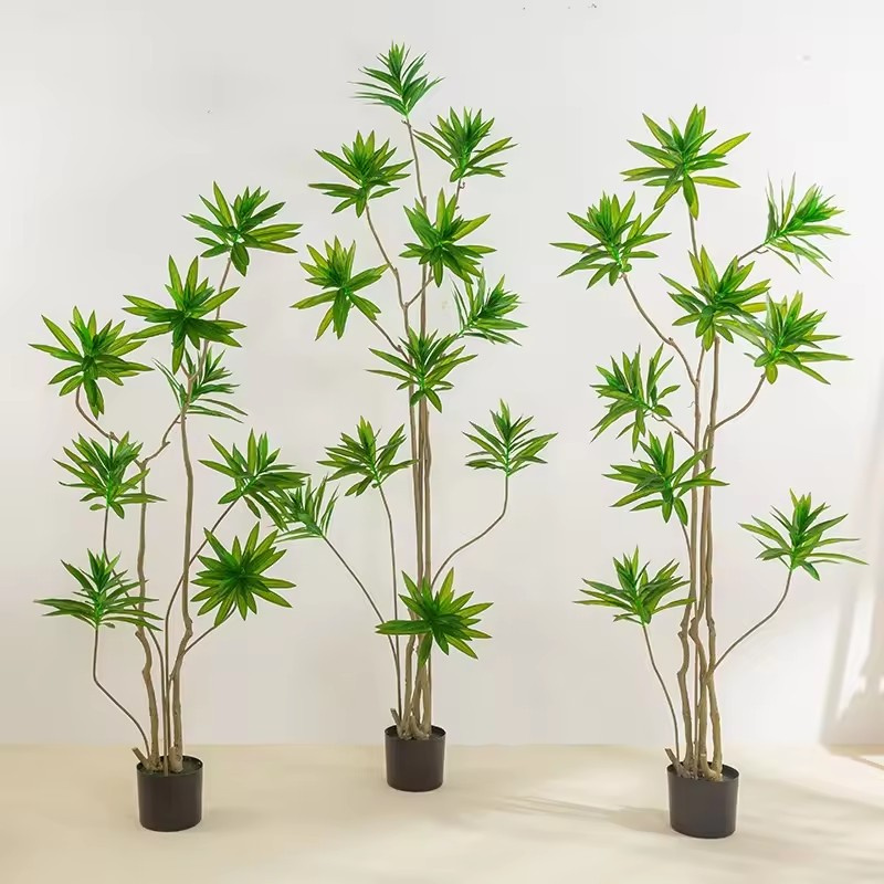 High Quality Hot Selling Wholesale Ins Style Artificial Plant Lily Bamboo for Home Living Room Shopping Mall Decoration