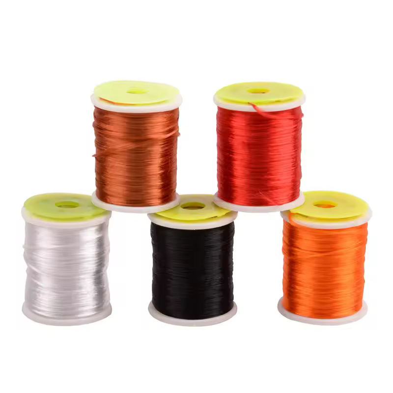 5pcs/lot High Strength Fly Fishing Tying Line Materials Multicolor 250m Pe Flying Jig Hook Tying Tackle Thread High Gloss 210d