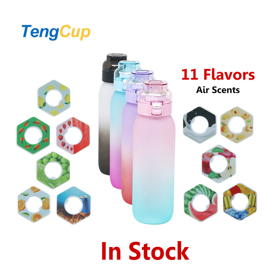TY 1L in Stock Dropship Food Grade Bpa Free Flavor Water Bottle Plastic Water Bottle With Flavor Pod