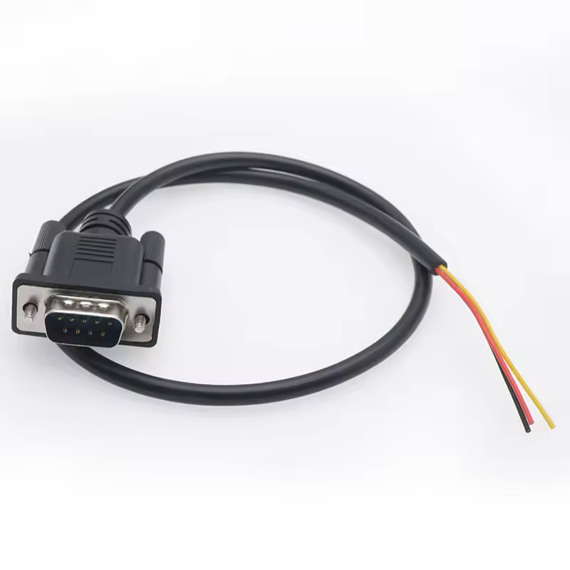 Zhongfei Rs232 Hmi Db9 Industrial Camera Cable 1m Black Copper C15 End Waterproof 15a Rated Current Extension Cord