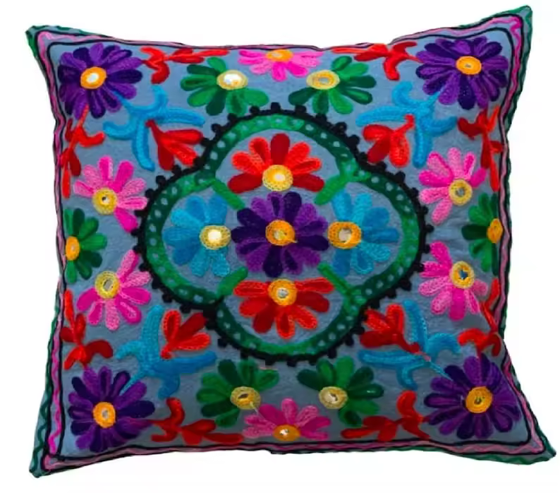 Wholesale Lot Of Suzani Handmade Heavy Embroidered Cushion Covers For Home Decor Sofa Cushion Covers