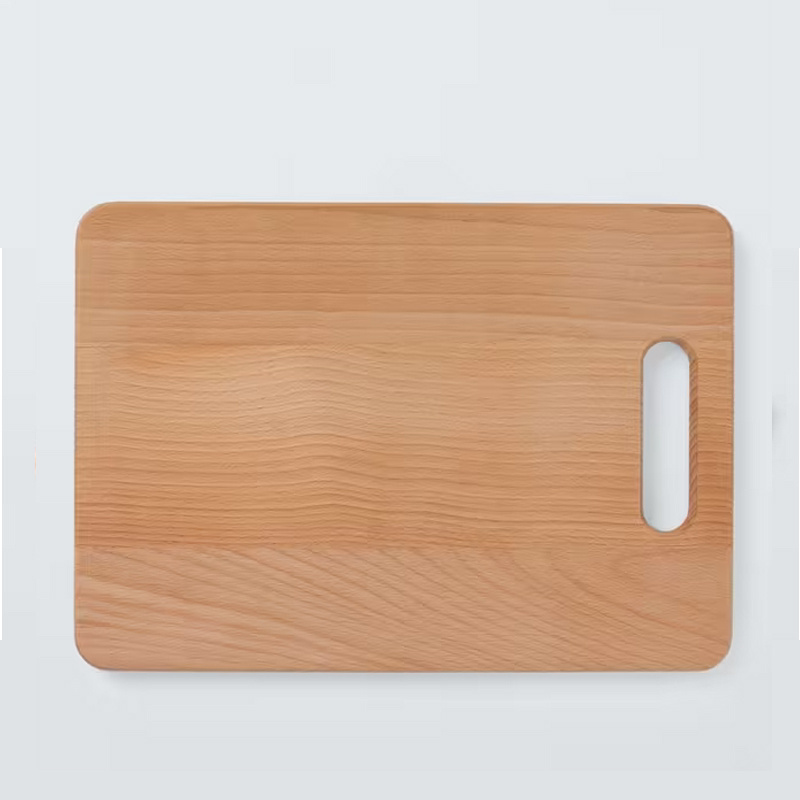 Solid Beech Cutting Board with Handle 37X26X2cm 14.5"*10.2"