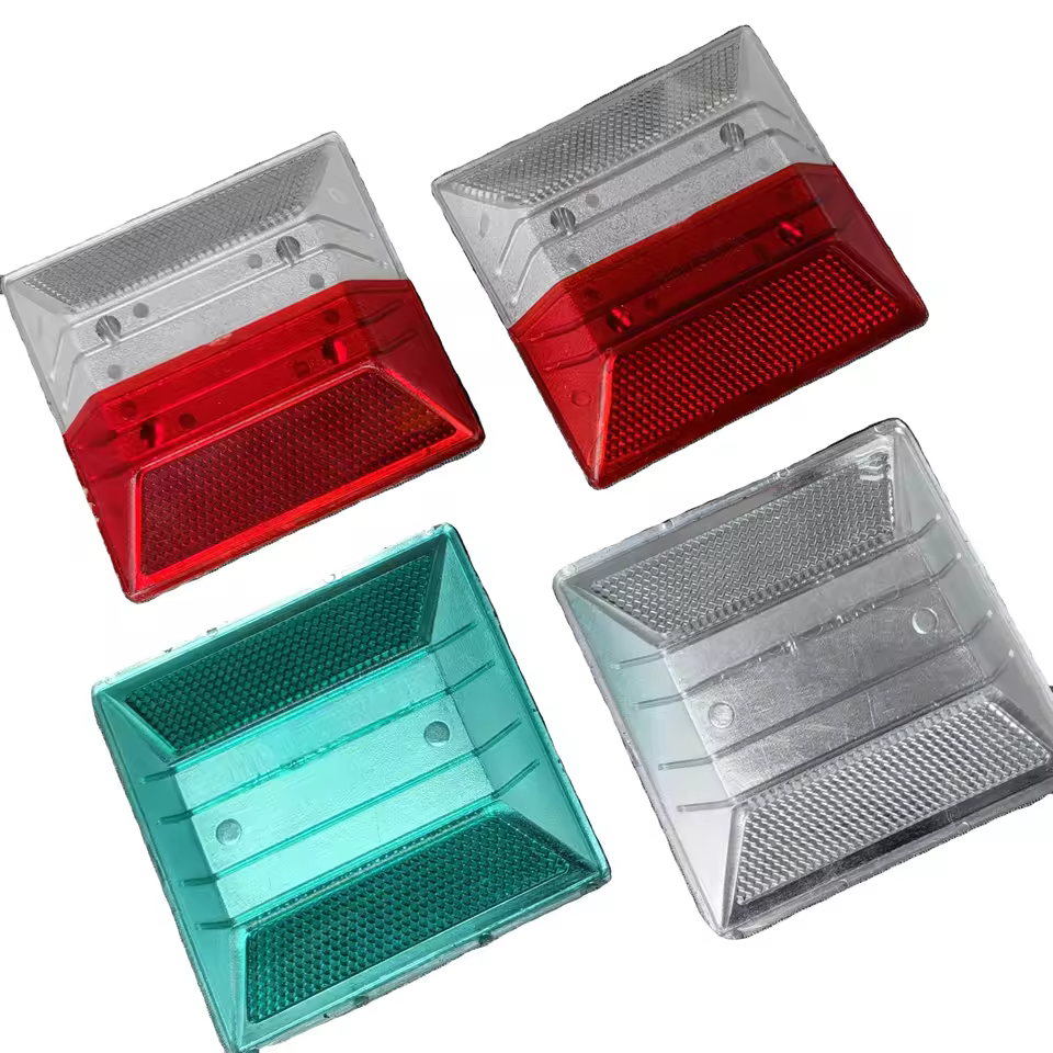 Plastic Reflective Acrylic Sand Filling Road Stud Driveway Raised Pavement Marker Traffic Safety Warning Cat Eye Road Stud Light