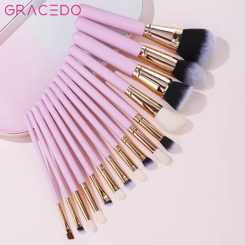 Gracedo Pink High Quality Makeup Brush Professional Customize Logo Private Label Makeup Brush Supplier Makeup Brushes
