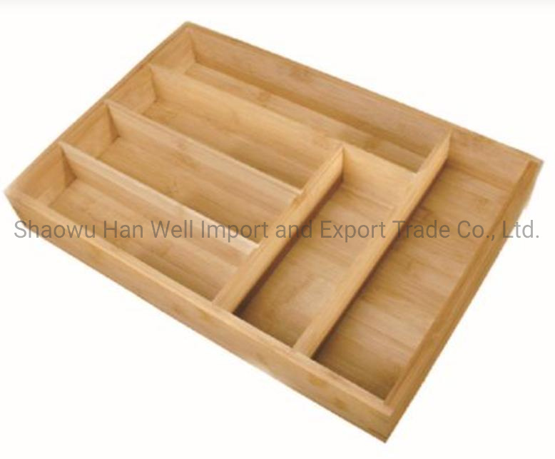 Kitchen Utensil Cutlery Tray Drawer Organizer with 6 Slot