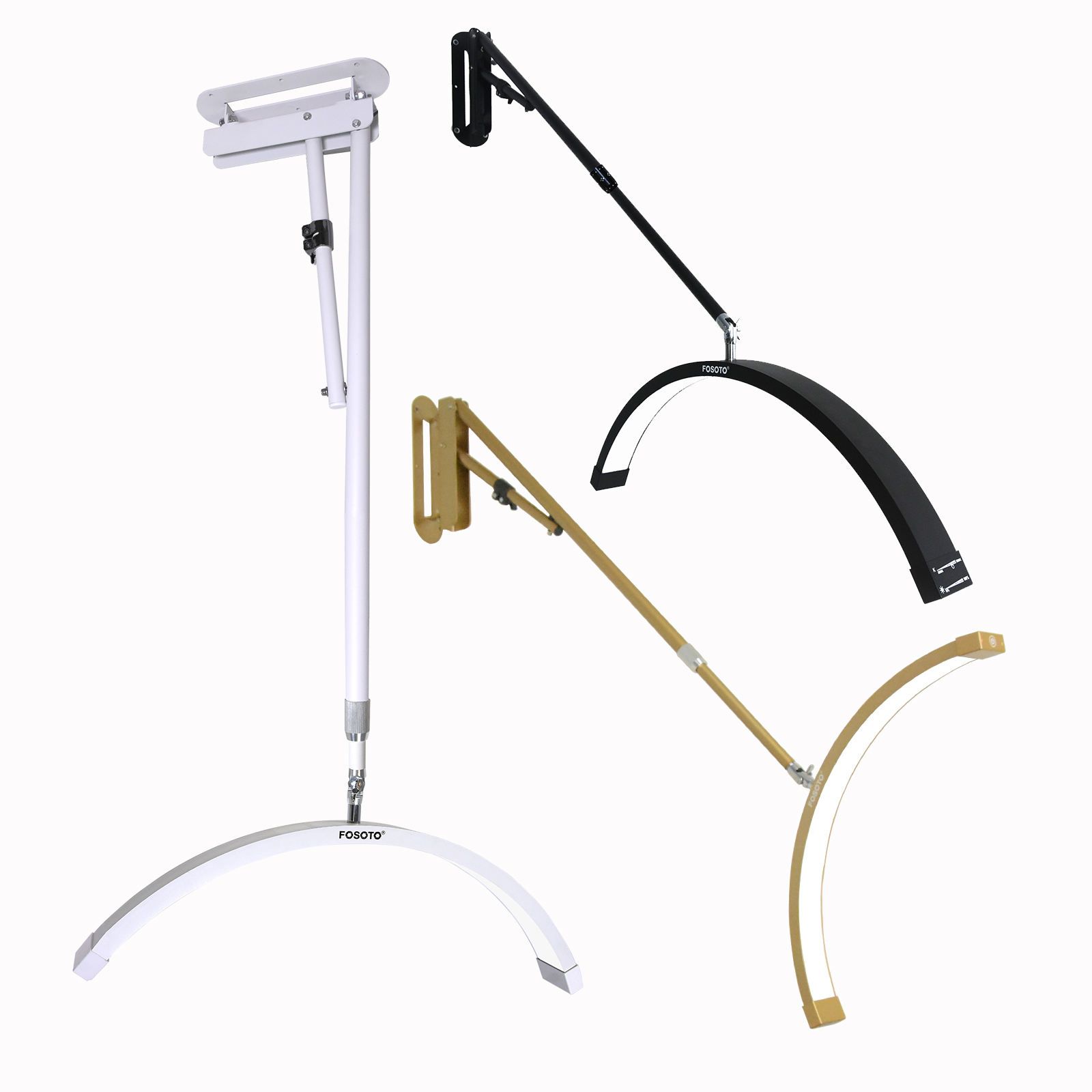 Fosoto LED Wall Mount Half Moon Lamp Ceiling Lighting for Beauty Barbershop