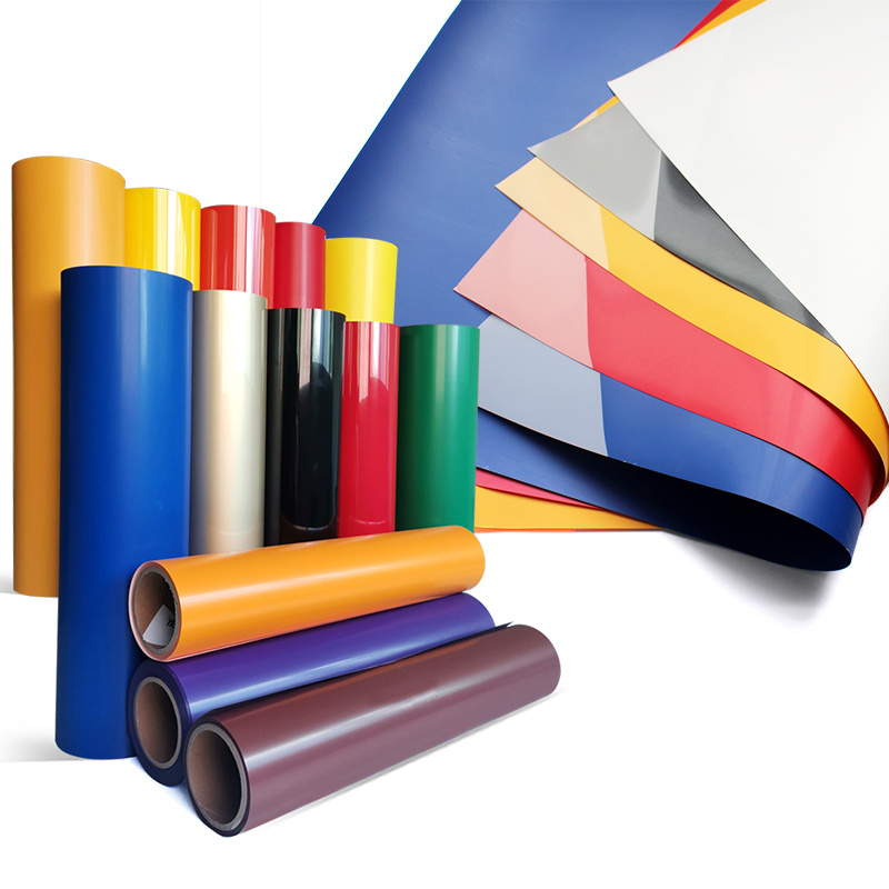 Korean Quality Wholesale Stock Heat Transfers Vinyl PU Roll Iron on Htv Ployflex Cutting Vinyl for T Shirts Shoes Hats