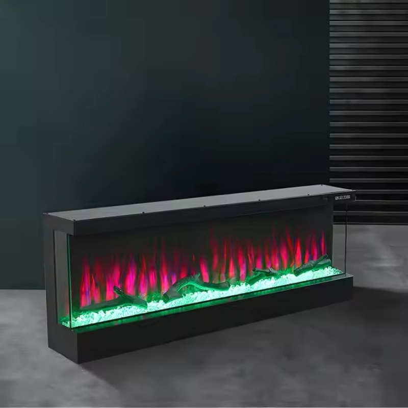 Home Appliance Best Wooden Frame Home Appliance 3 Sided Electric Fireplace