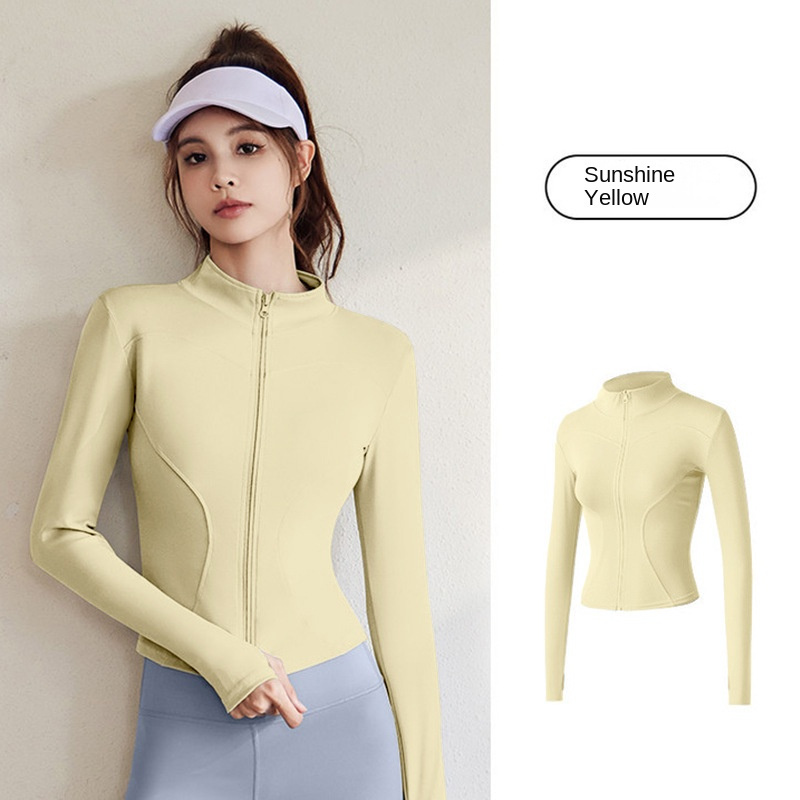 Trendy Workout Jacket and Yoga Running Top for Fitness Fashion