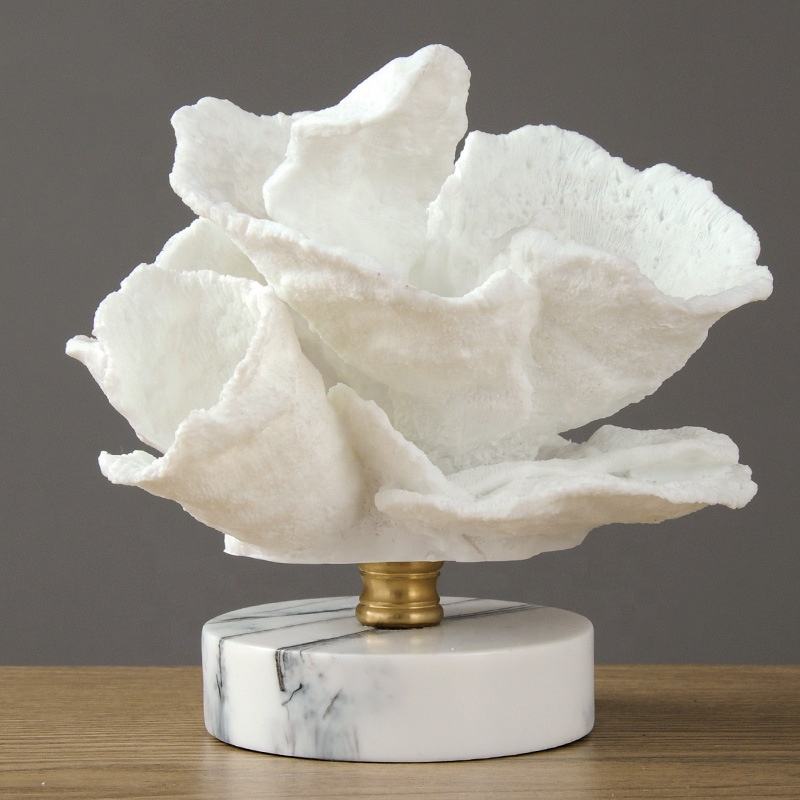 Wholesale Home Table Accessories Craft Supplies Items Resin Coral Home Decoration Customized Cheap Coral