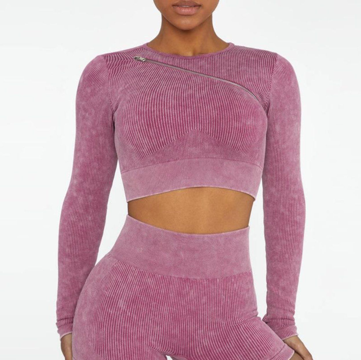 Low MOQ 2PCS Active Tracksuits Women Sport Outfits Sport Bra Zipper Bra Seamless Sportwear Activewear Crop Top Gym Pants Biker Shorts Leggings