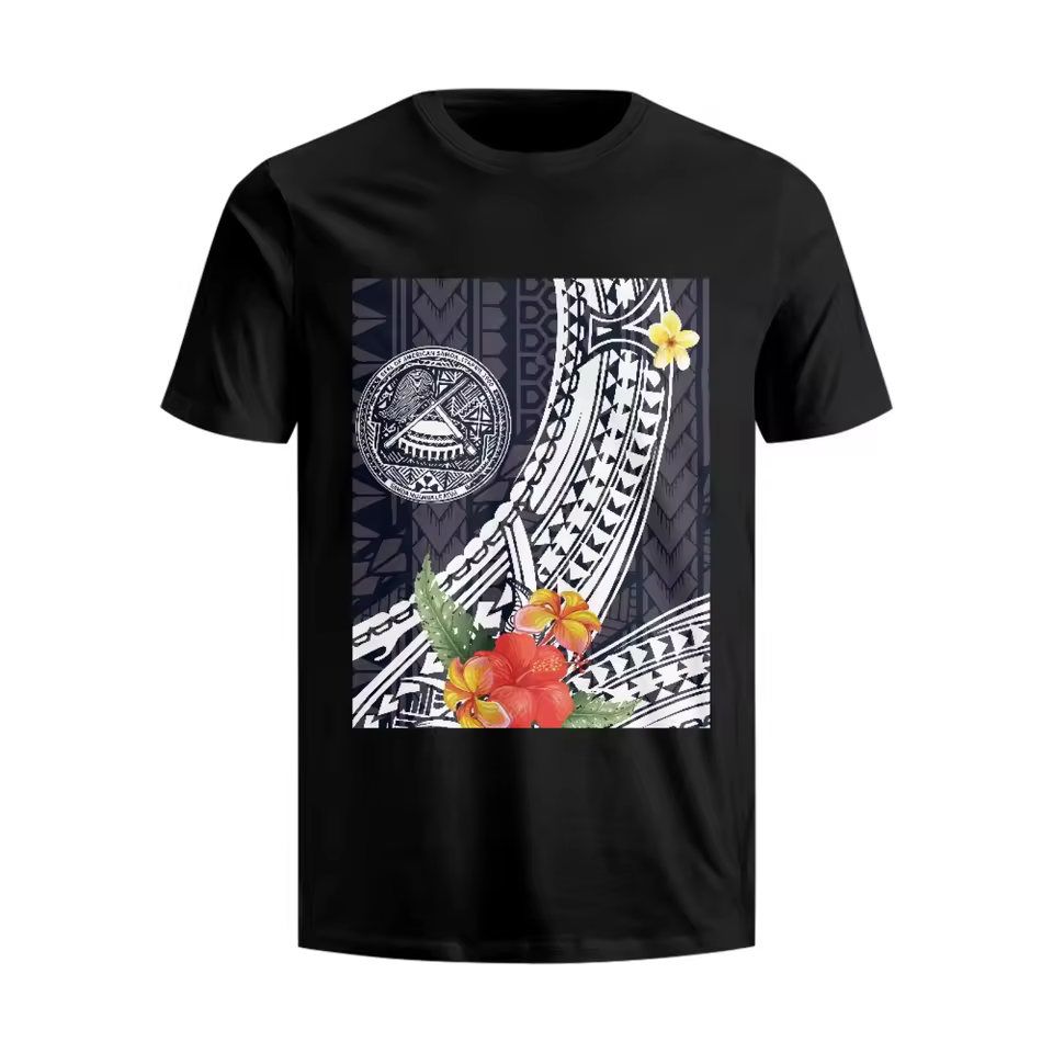 Men's Vintage Polynesian Samoa Islander Shirts Casual Tribal Printed Oversized T-shirt Men Anime Graphic Tees Tops For Boys Men