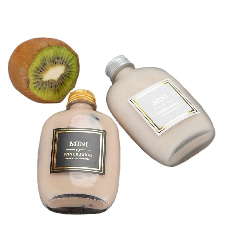 Wholesale 100ml 125ml 250ml 350ml Small Wine Bottle Flat Glass Bottle Whiskey Spirits Bottle