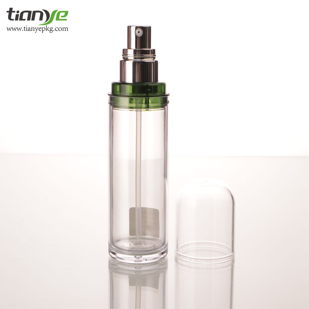 Practical 100ml Pet+PS Cylinder Moisturizer Perfume Essence Sprayer Cosmetic Packaging Bottle