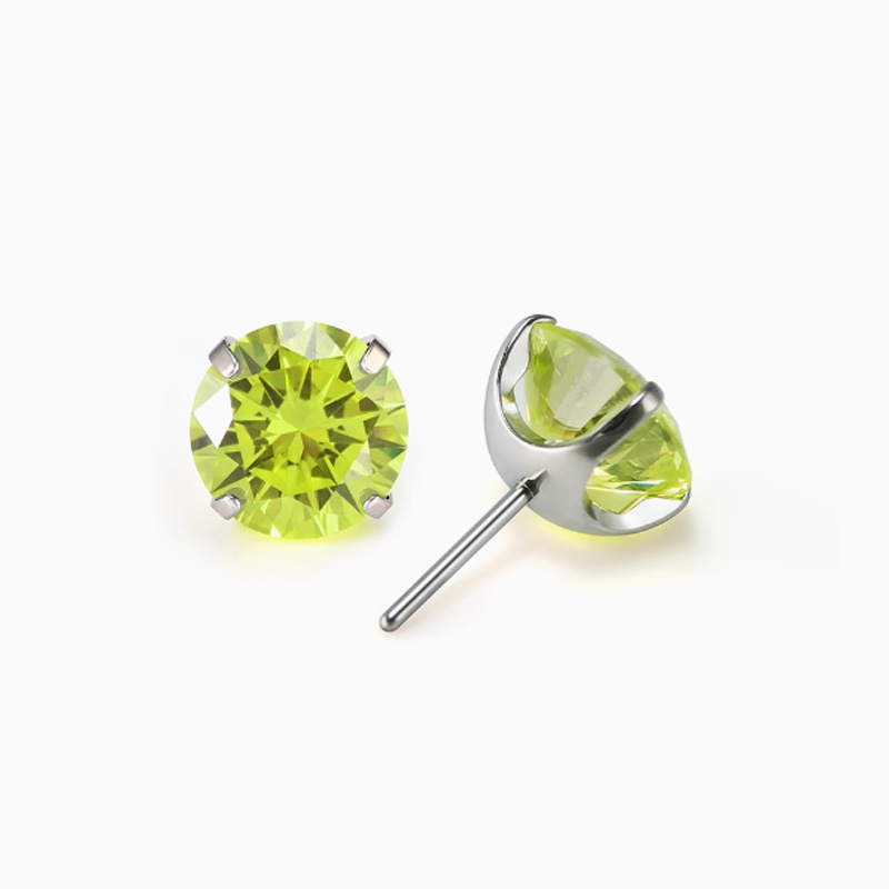 Hot Sell Wholesale 16g Push Pin Threadless CZ 2mm Stone ASTM F136 Lip Piercing Jewelry Titanium Labret Body Jewelry Piercing